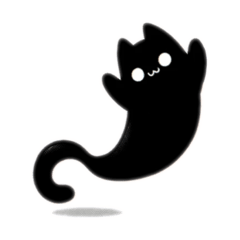 [LINEスタンプ] 幽霊ねこ