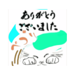 [LINEスタンプ] 猫龍馬202405