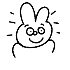 [LINEスタンプ] ええやんうさぎ