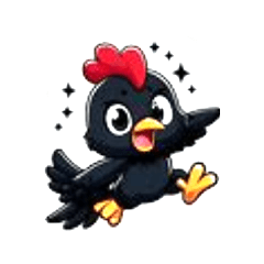 [LINEスタンプ] BLACK CHICKEN