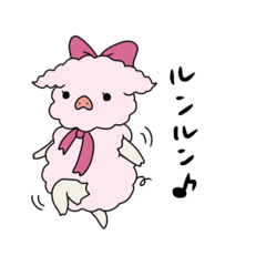 [LINEスタンプ] 4匹のマンガリッツァ豚ちゃん