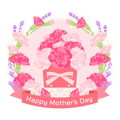 [LINEスタンプ] 母の日 ＆ 誕生日 カラフルなお花いっぱい