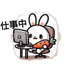 [LINEスタンプ] 気持ちを表すウサギ