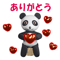 [LINEスタンプ] 一年中ずっと使える♡ パンダさんスタンプ