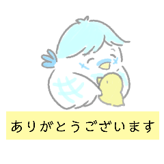 [LINEスタンプ] インコのはごろも君×きいちゃん