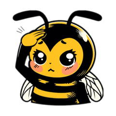 [LINEスタンプ] スズメバチのビービーポコ（BEE BEE POCO）