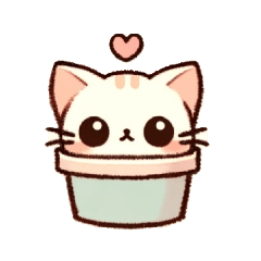 [LINEスタンプ] 鉢ねこ