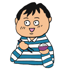 [LINEスタンプ] 白ご飯好きな僕の日常会話