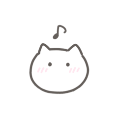 [LINEスタンプ] しろーいねこさん。