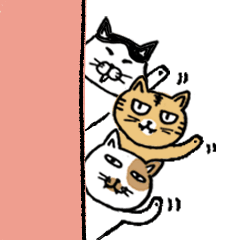 [LINEスタンプ] スリーのらにゃんズ 2