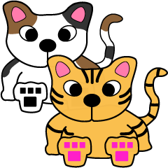 [LINEスタンプ] 虎猫・三毛猫スタンプ