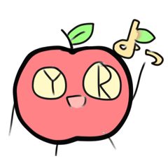 [LINEスタンプ] りんごのミニキャラ