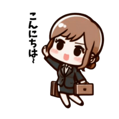 [LINEスタンプ] 女子社員のひと言4