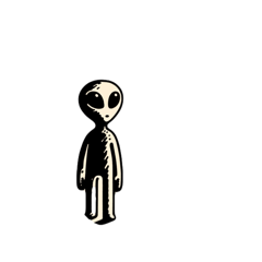 [LINEスタンプ] ---宇宙人---