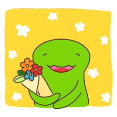 [LINEスタンプ] ぼく、やもりニンゲン