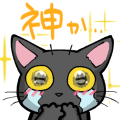 [LINEスタンプ] 黒猫B生活