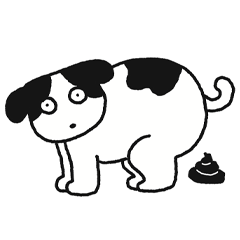 [LINEスタンプ] 白黒の動物たち