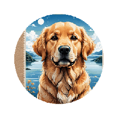 [LINEスタンプ] Golden Retriever！2