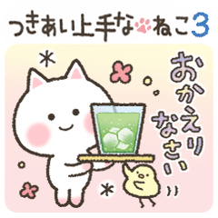 [LINEスタンプ] つきあい上手なねこ3〜夏の敬語〜の画像（メイン）