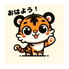 [LINEスタンプ] トラ君のポップでカラフルな日常スタンプ！