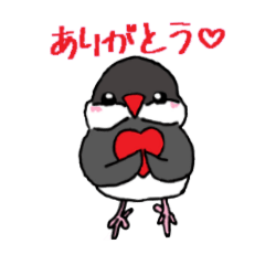 [LINEスタンプ] 仲良し文鳥スタンプ