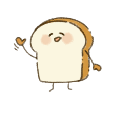 [LINEスタンプ] 可愛いゆるふわ食パン
