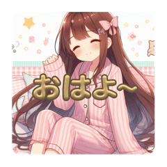 [LINEスタンプ] 萌え 女の子 かわいい 日常