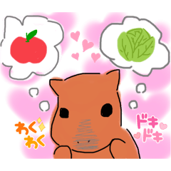 [LINEスタンプ] 好奇心旺盛なカピです