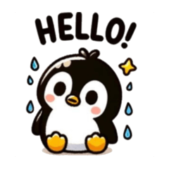 [LINEスタンプ] ペンギンの日常（かわいい）