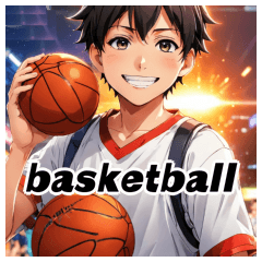 [LINEスタンプ] 大好きなバスケットボール 1