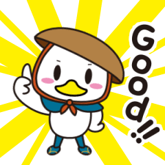 [LINEスタンプ] 動く！しがの助