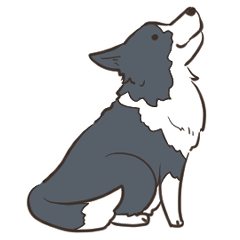 [LINEスタンプ] 敬語多めのボーダーコリー犬スタンプ