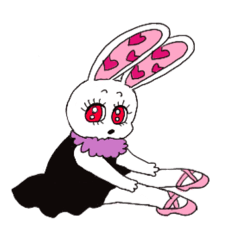 [LINEスタンプ] うさぎのエマちゃんバレエレッスン