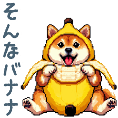 [LINEスタンプ] ダジャレ柴犬2【フルーツ・日常会話】