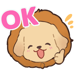 [LINEスタンプ] ライオンになりたい子犬くんスタンプ