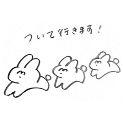 [LINEスタンプ] すげーてきとうなうさぎ（敬語が使える3）