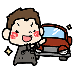 [LINEスタンプ] こふうな車の整備工