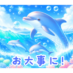 [LINEスタンプ] イルカの魅力:日本語