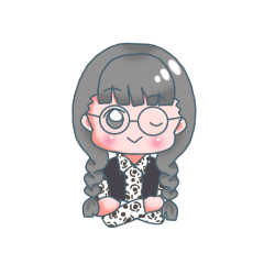 [LINEスタンプ] 推し活×めがねっ娘