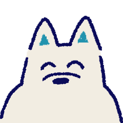 [LINEスタンプ] 重ねて楽しむ白犬かんちゃん