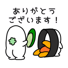 [LINEスタンプ] 敬語で働くおすしのシャリ生活