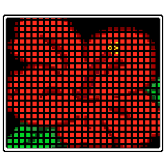 [LINEスタンプ] ハイビスカスの花 ドット絵風