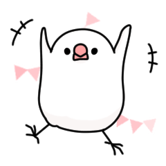 [LINEスタンプ] ジェスチャー＊文鳥デイズのスタンプ