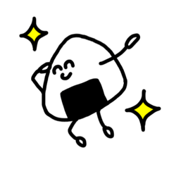 [LINEスタンプ] 笑うおにぎり