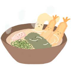 [LINEスタンプ] うどんちゃんとともだち