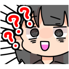 [LINEスタンプ] 狼の女の子のスタンプ「こがめる」