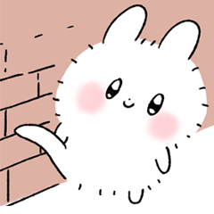 [LINEスタンプ] 綿ウサギ