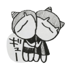 [LINEスタンプ] オニノコ（ノート隅の落書き風）