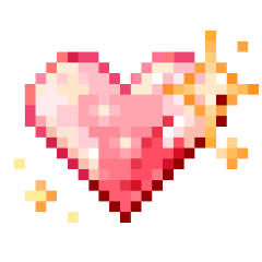 [LINEスタンプ] かわいい！デコレーションドット絵！