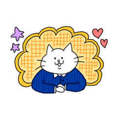 [LINEスタンプ] 枠の中のネコ